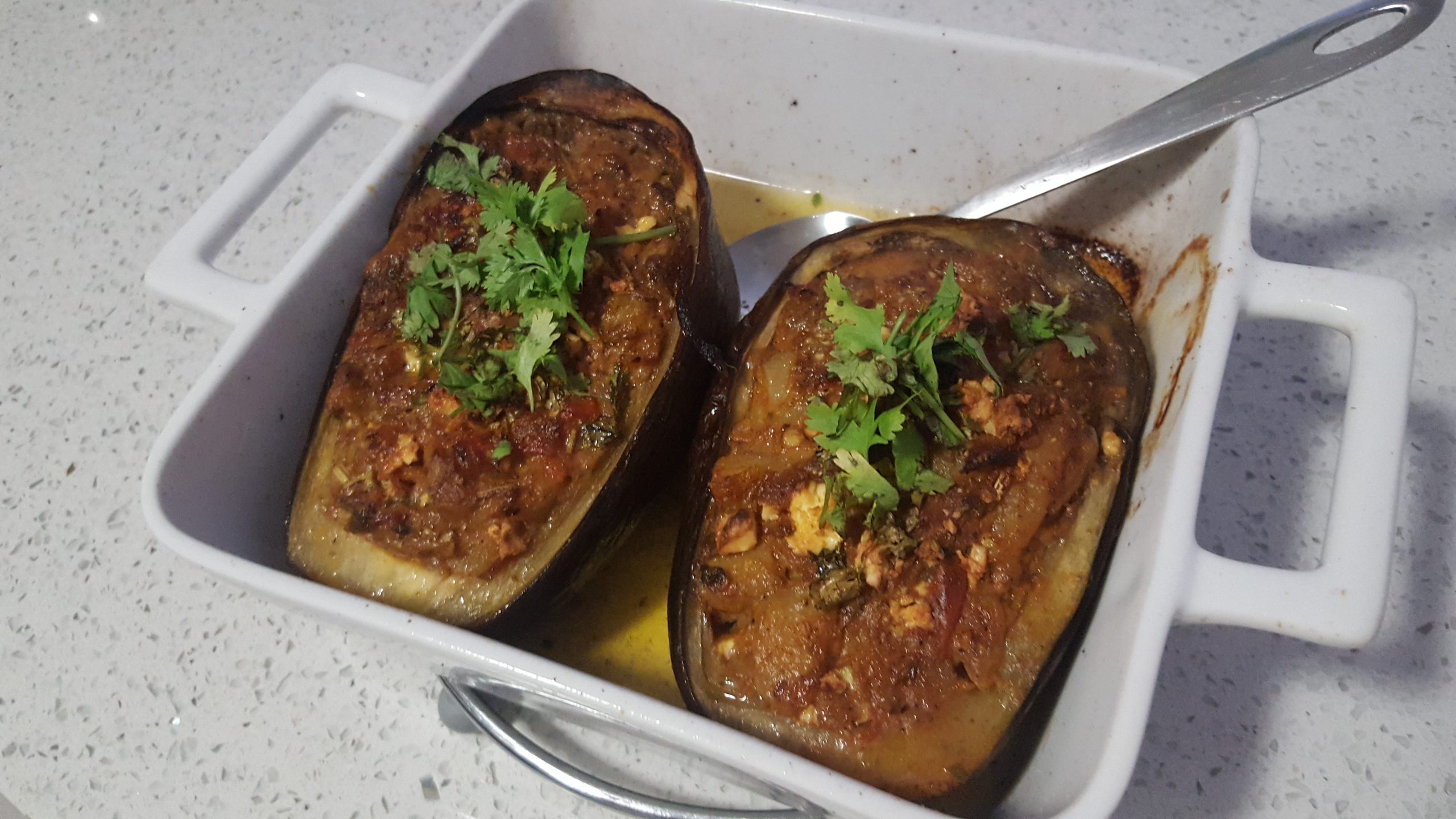 You are currently viewing Spicy Brinjal Boats 