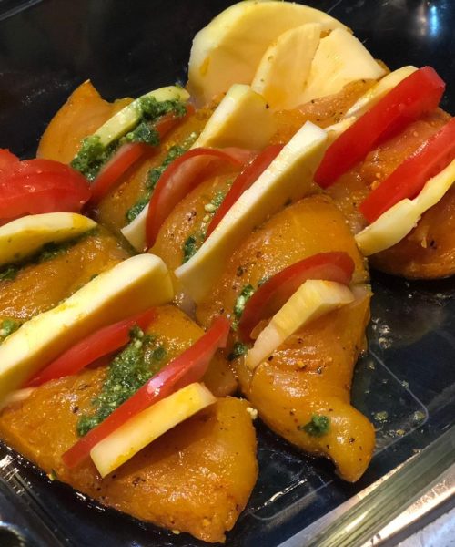 Pesto Mozzarella Chicken Breasts
