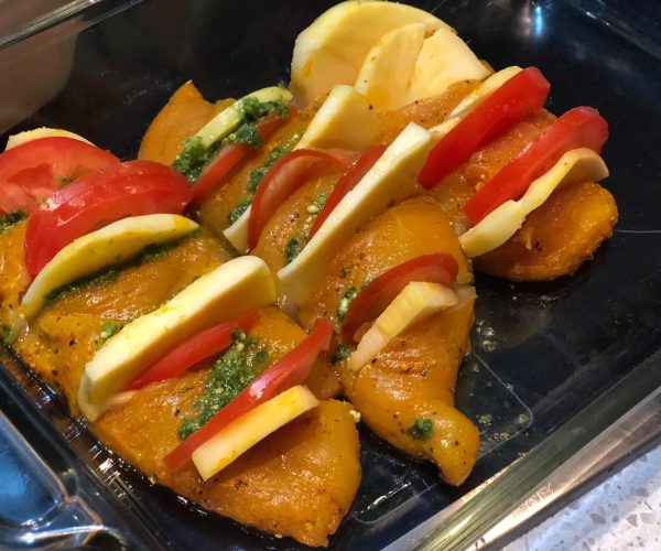 Pesto Mozzarella Chicken Breasts