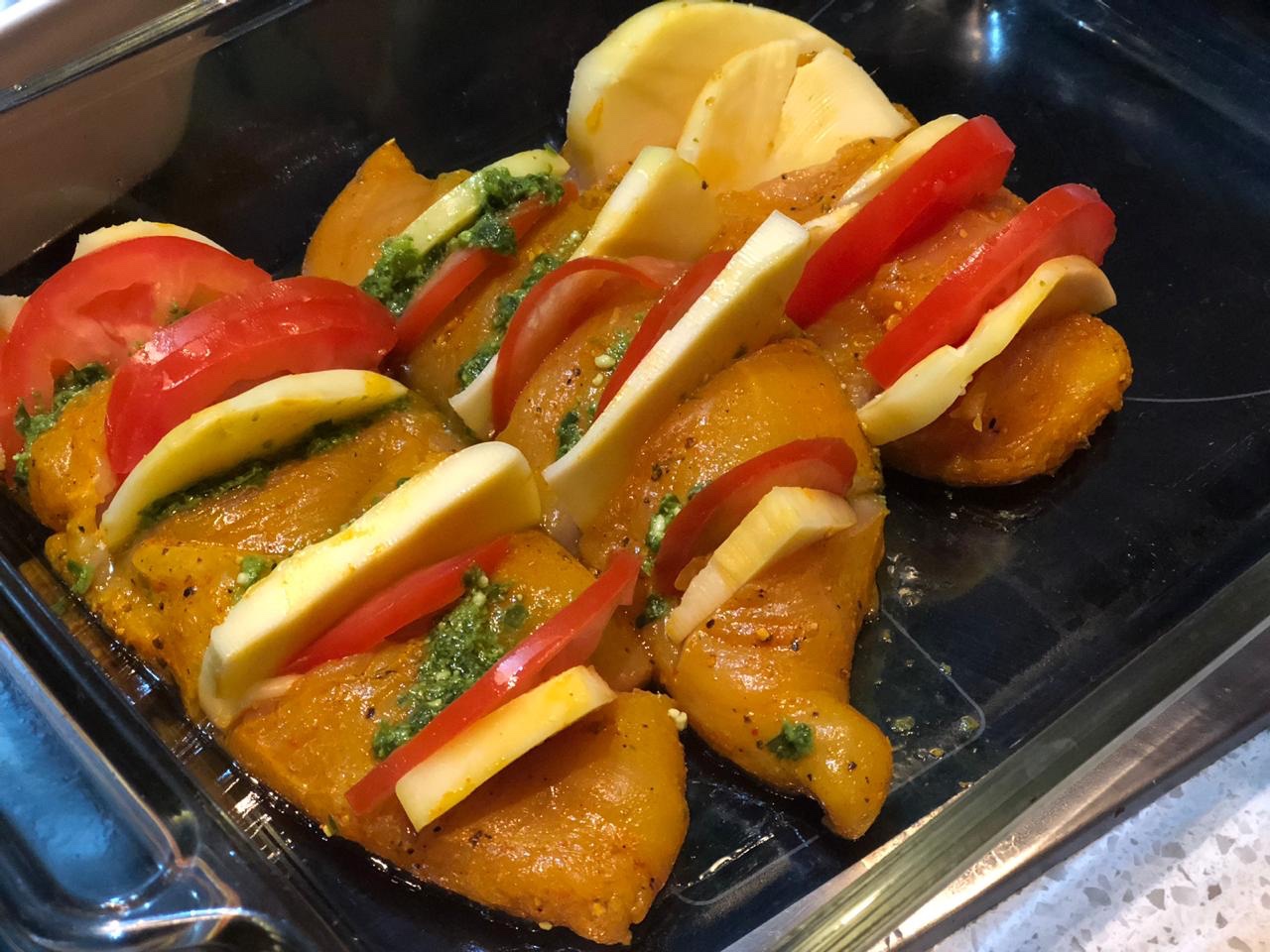 You are currently viewing Pesto Mozzarella Chicken Breasts