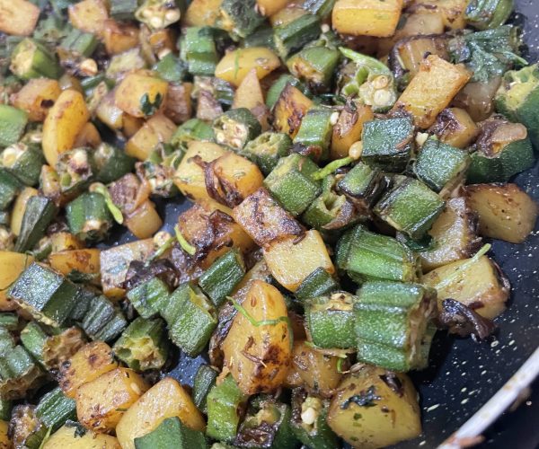Bhinda and Potato Curry